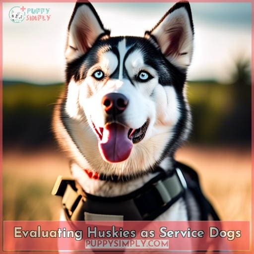Evaluating Huskies as Service Dogs