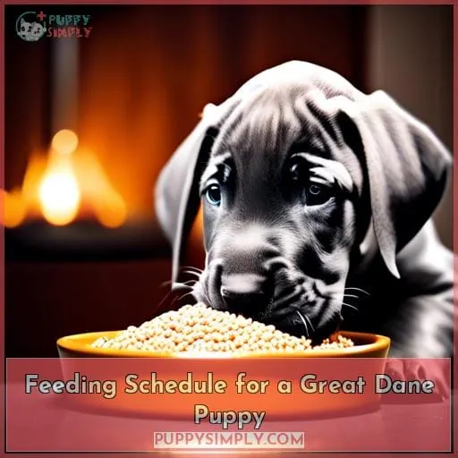 Feeding Schedule for a Great Dane Puppy