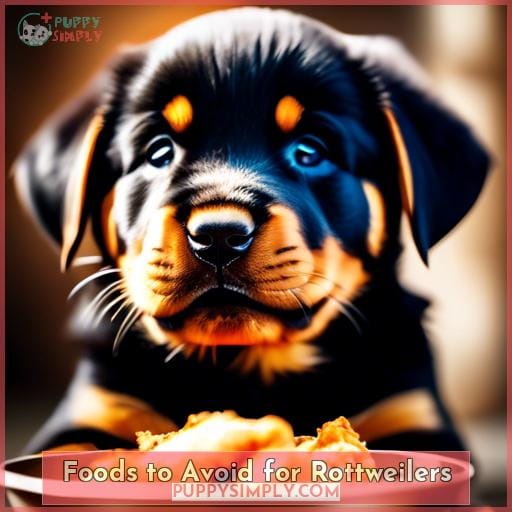 Foods to Avoid for Rottweilers