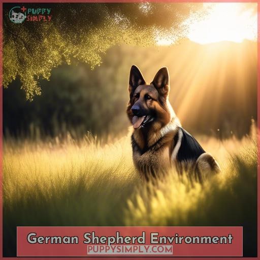 German Shepherd Environment