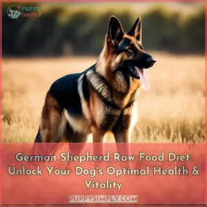 german shepherd raw food diet