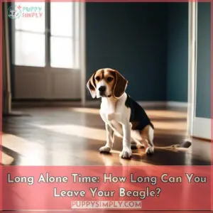 how long can a beagle be left alone