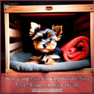 how long can yorkies be left alone
