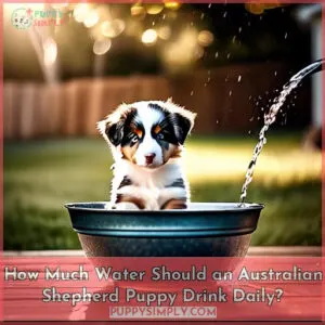 how much water should an australian shepherd puppy drink