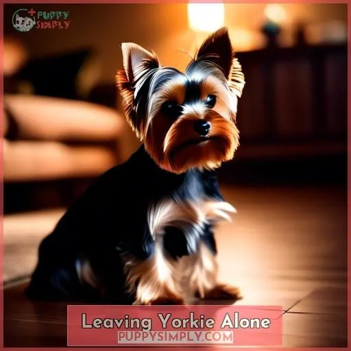Leaving Yorkie Alone