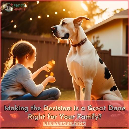 Making the Decision: is a Great Dane Right for Your Family