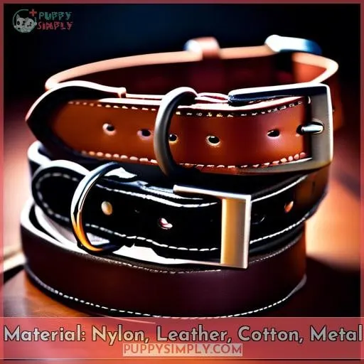 Material: Nylon, Leather, Cotton, Metal
