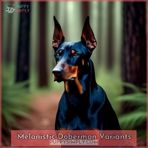 Melanistic Doberman Variants