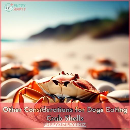 Other Considerations for Dogs Eating Crab Shells