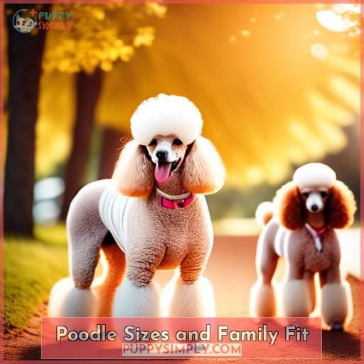 Poodle Sizes and Family Fit