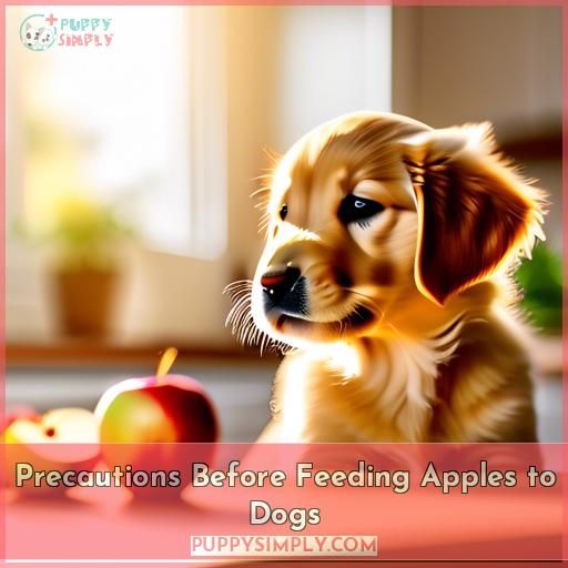 Precautions Before Feeding Apples to Dogs