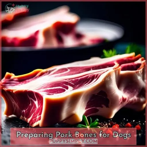 Preparing Pork Bones for Dogs