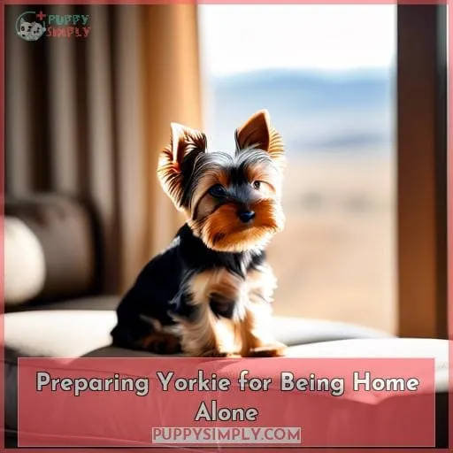 Preparing Yorkie for Being Home Alone