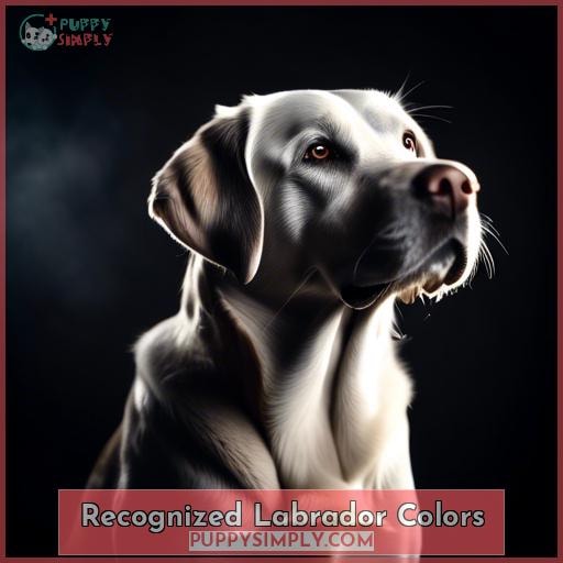 Recognized Labrador Colors