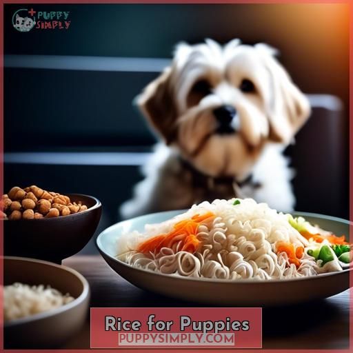 Rice for Puppies