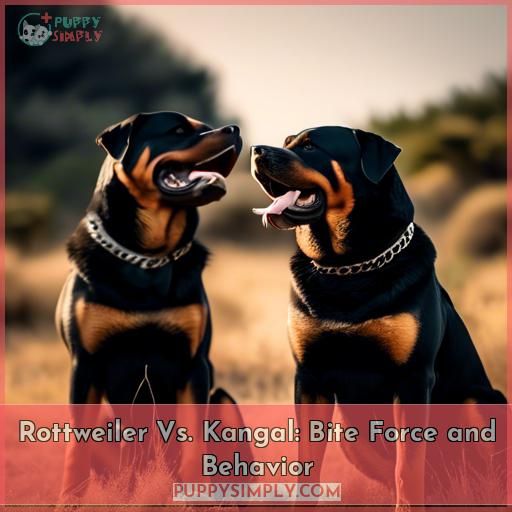 Rottweiler Vs. Kangal: Bite Force and Behavior