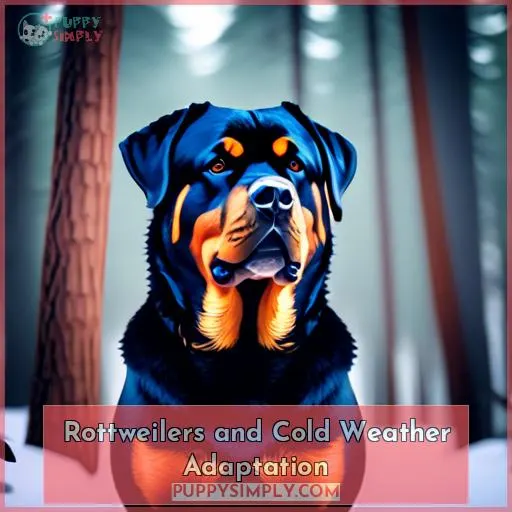 Rottweilers and Cold Weather Adaptation