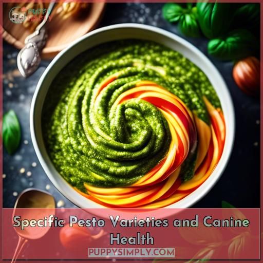 Specific Pesto Varieties and Canine Health