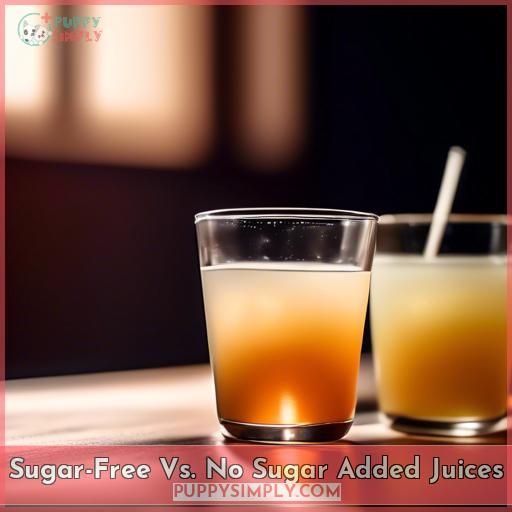 Sugar-Free Vs. No Sugar Added Juices