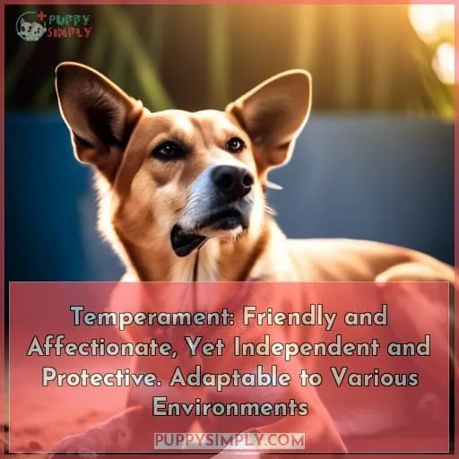 Temperament: Friendly and Affectionate, Yet Independent and Protective. Adaptable to Various Environments