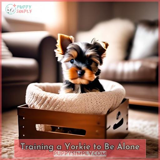 Training a Yorkie to Be Alone