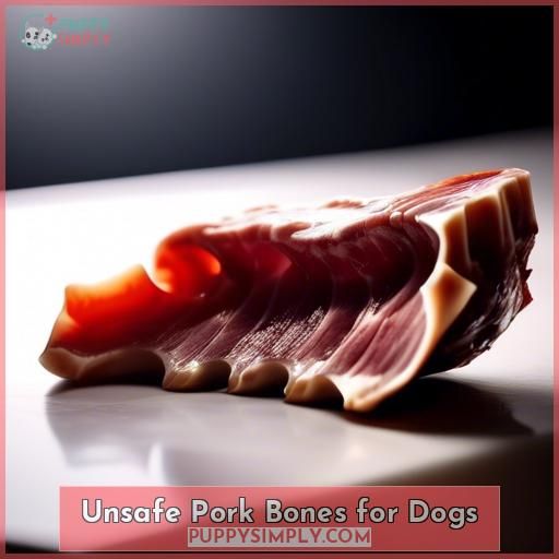 Unsafe Pork Bones for Dogs
