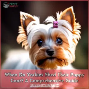 when do yorkies shed their puppy coat