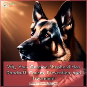 why does my german shepherd have dandruff