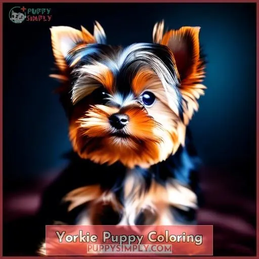 Yorkie Puppy Coloring