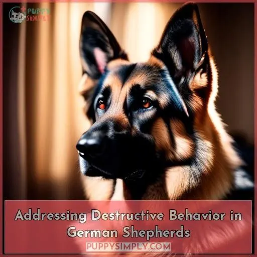 Addressing Destructive Behavior in German Shepherds