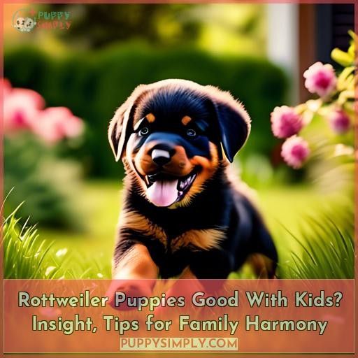 are rottweilers puppies good with kids