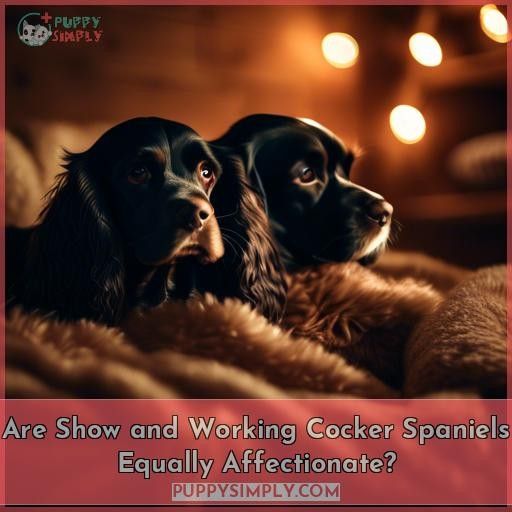 Are Show and Working Cocker Spaniels Equally Affectionate