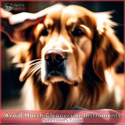 Avoid Harsh Cleaners or Instruments