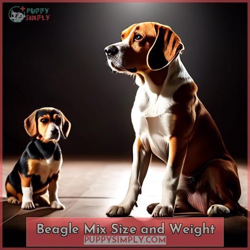 Beagle Mix Size and Weight