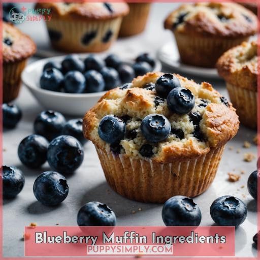 Blueberry Muffin Ingredients