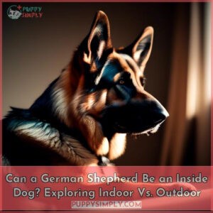 can a german shepherd be an inside dog