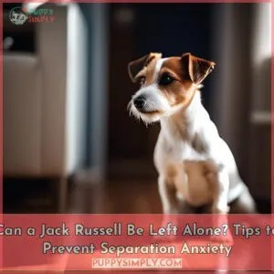 can a jack russell be left alone