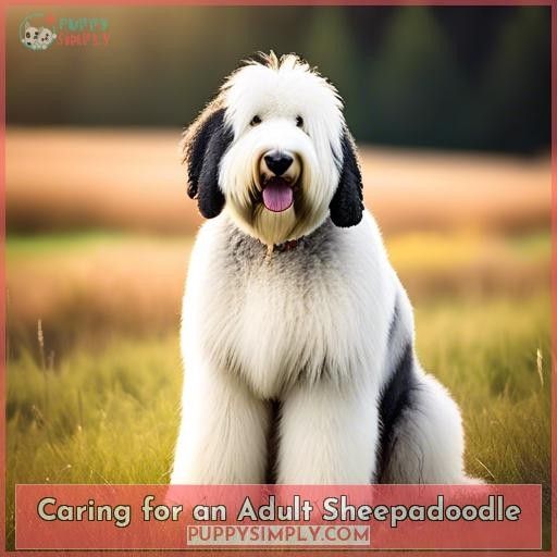 Caring for an Adult Sheepadoodle
