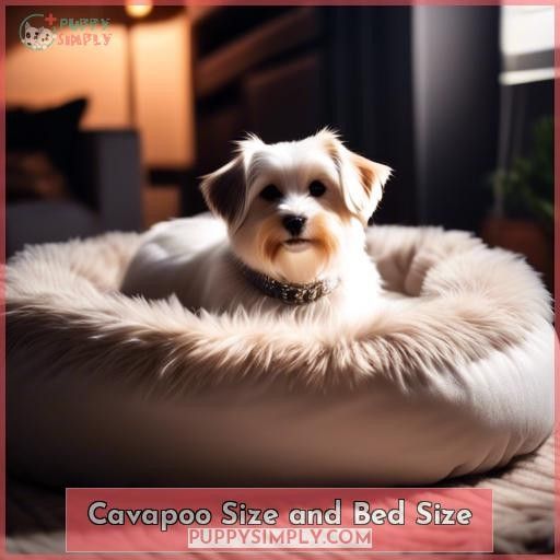 Cavapoo Size and Bed Size