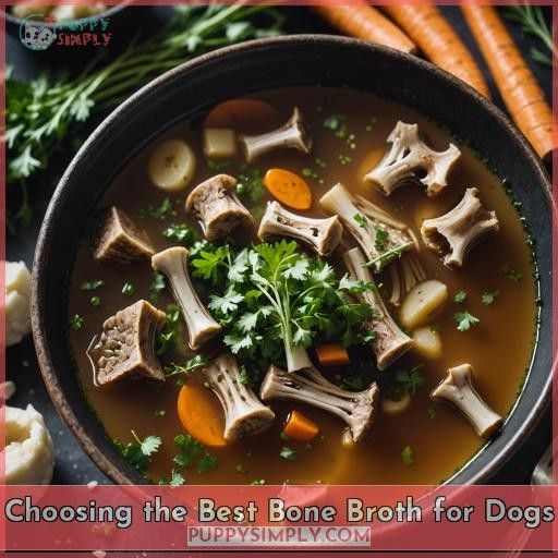 Choosing the Best Bone Broth for Dogs