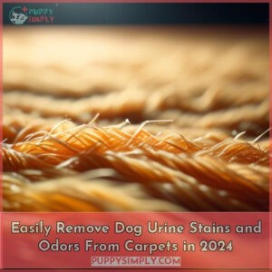 clean dog urine from carpet