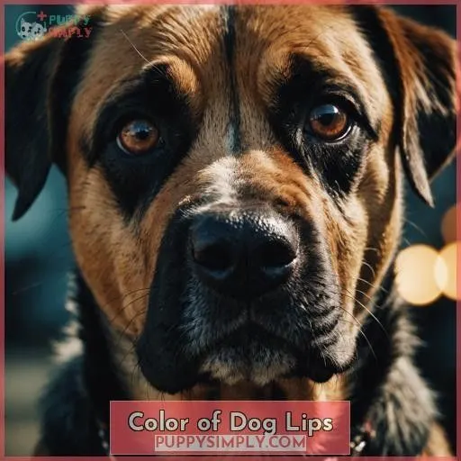 Color of Dog Lips