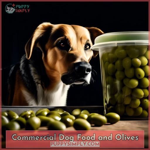 Commercial Dog Food and Olives