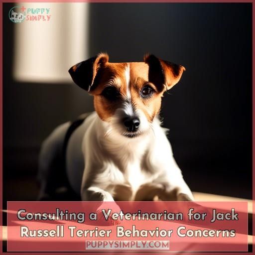 Consulting a Veterinarian for Jack Russell Terrier Behavior Concerns