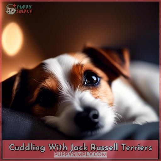 Cuddling With Jack Russell Terriers