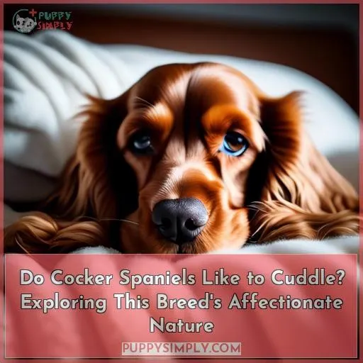 do cocker spaniels like to cuddle