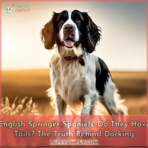 do springer spaniels have tails