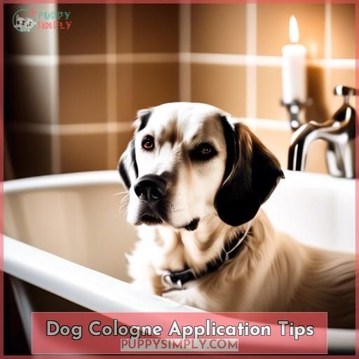 Dog Cologne Application Tips