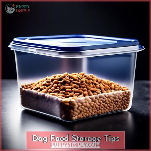 Dog Food Storage Tips