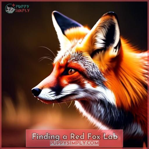 Finding a Red Fox Lab